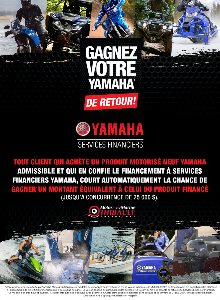 Concours Yamaha – Gagnez votre Yamaha