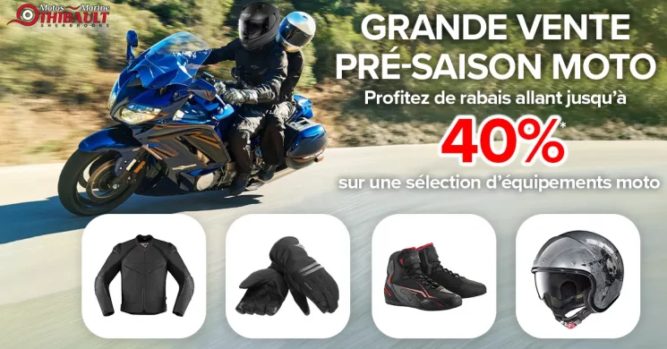 Grande vente pré-saison moto
